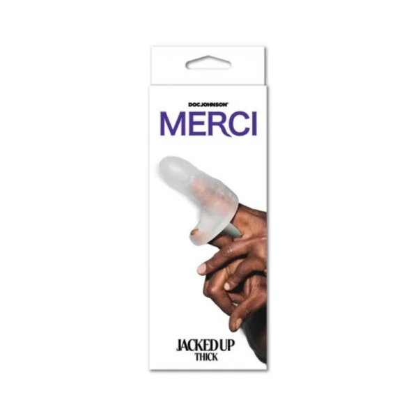 Penis Enhancers: Merci Jacked Up Extender With Ball Strap Thick Frost
