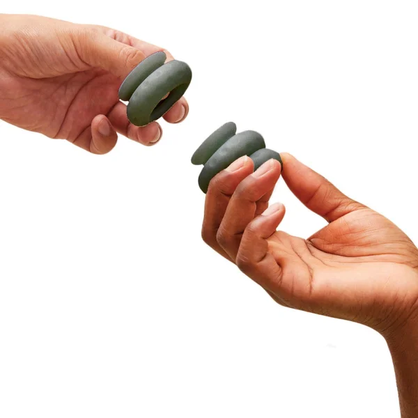 Ohnut CLASSIC Intimate Wearable Penetration Buffer, Set Of Three Body Safe Rings - Aloe