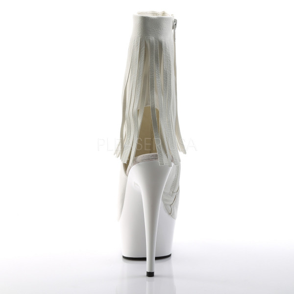 6 inches Heel, 1 3/4 inches PF Open Toe/Heel Fringe Bootie, Side Zip — image 8 of 8
