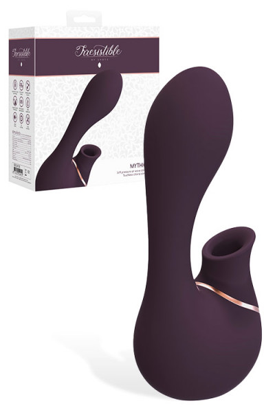 Shots Toys 5.5" Silicone Rabbit Vibrator with Air Wave Clitoral Stimulator