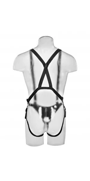 King Cock 12 inches Hollow Strap On Suspender Beige