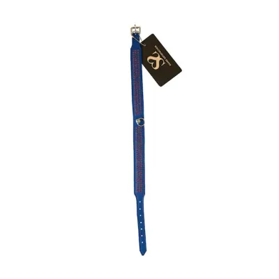 Bound X Blue Collar With Red Rhinestones