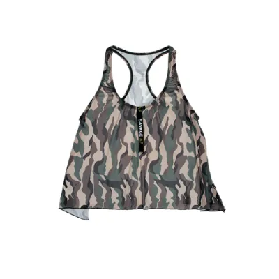Camouflage Racerback Top L XL