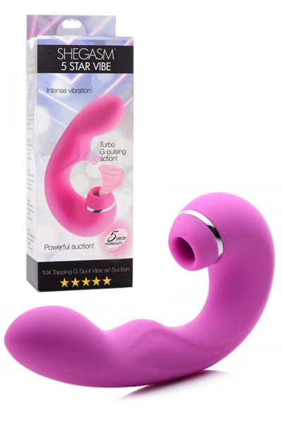 Inmi Shegasm Tapping G-Spot Vibrator with Suction & Vibration