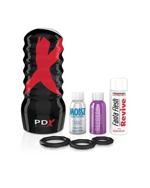 Pdx Elite- Air Tight Pussy Stroker - Black