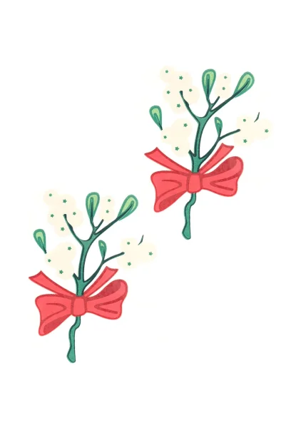 Mistletoe Edible Nipple Pasties in Wildberry
