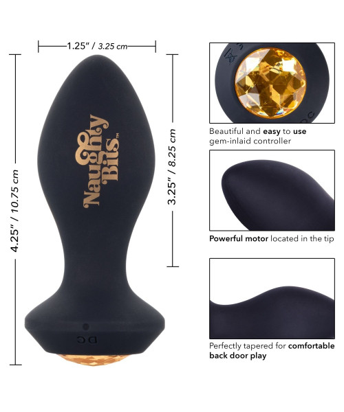 Naughty Bits Shake Your Ass Petite Vibrating Butt Plug