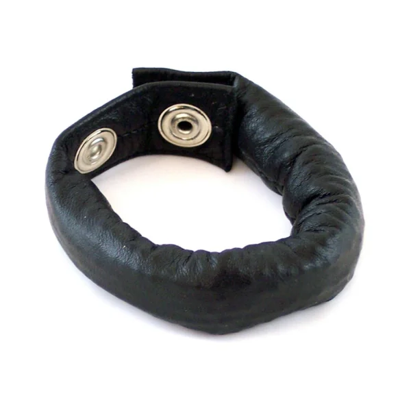 Rouge Weighted Cock Strap Black Leather — image 4 of 5