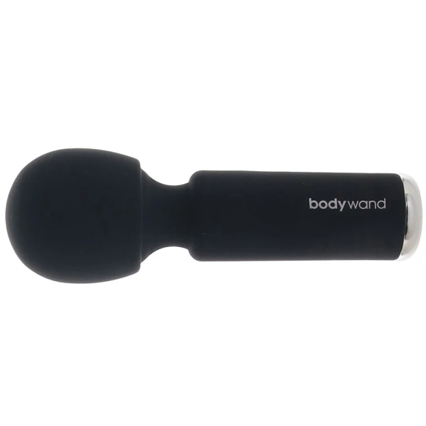 4.5" Power Wand Rechargeable Silicone Wand Style Massager By Bodywand - Black