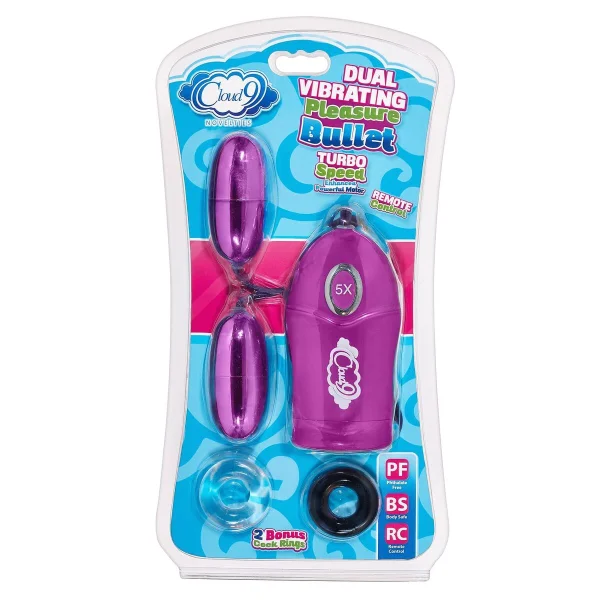 Cloud 9 - Dual Egg Vibrator Purple