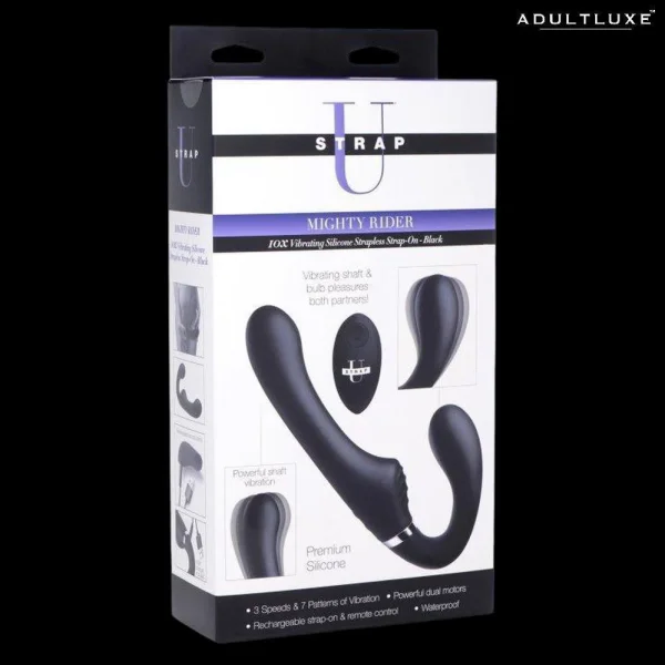 Mighty Rider Remote Control Vibrating Strapless Strap-On Vibrator
