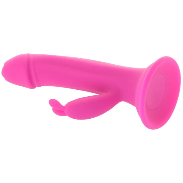 Somebunny To Love Silicone Rechargeable Waterproof Dual Stimulation Vibrator By Evolved Novelties - Pink