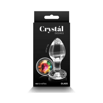 Butt Plugs Crystal Desires Rainbow Gem Medium
