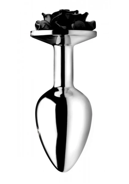 Black Rose Anal Plug - Small