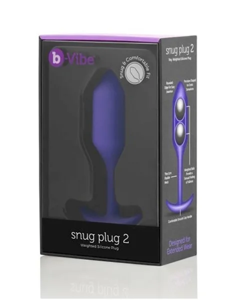 B-vibe Snug Plug 2 - Purple - 4.3 Inch
