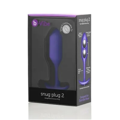 B vibe Snug Plug 2 Purple 4 3 Inch
