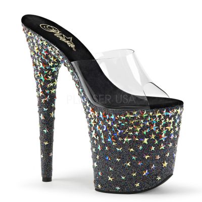8 inches Heel 4 inches PF Slide w Holo Stars