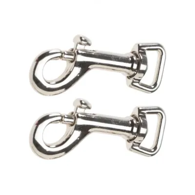 Bondo Hardware Swivel Clips 2 Per Pack Silver