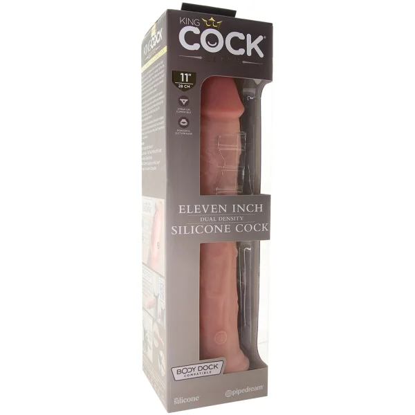 King Cock Elite 11 Inch Dual Density Cock Flesh Pink