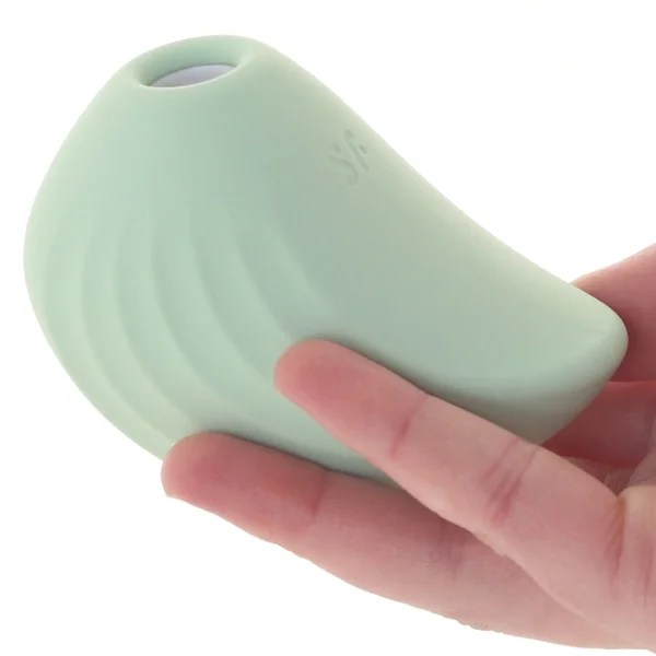 Satisfyer Pearl Diver Pressure Wave Rechargeable Waterproof Clitoral Stimulator - Mint