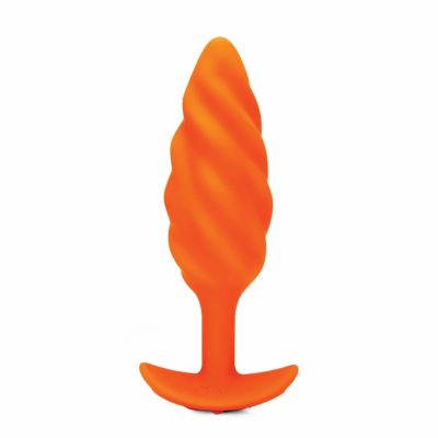 Swirl Textured Vibrating Butt Plug