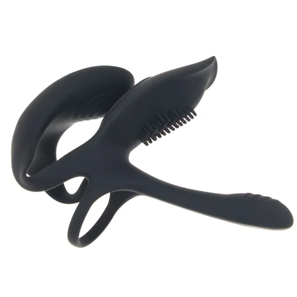 Playboy Pleasure The 3 Way Rechargeable Silicone Multi-Stimulating Cock Ring With Remote