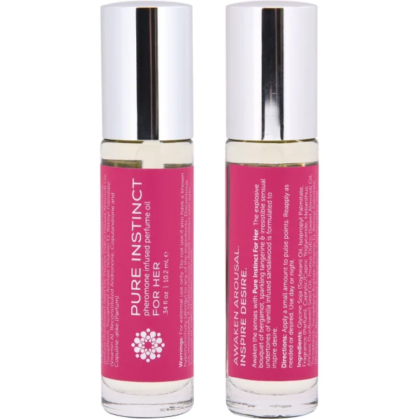 Pure Instinct Pink - Pheromone Perfume Oil Roll On .34 oz