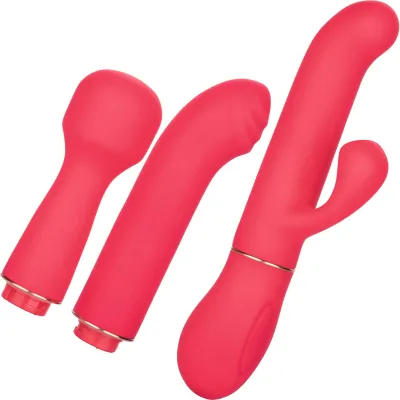 In Touch Passion Trio Power Base With 3 Versatile Silicone Vibrating Attachments By CalExotics