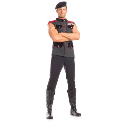 2 Piece Outstanding Officer Black Xl