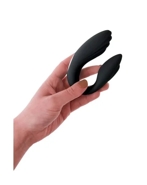 Share Satisfaction Gaia Remote Controlled Couples Vibrator - Black