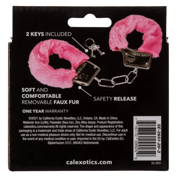 Playful Furry Cuffs - Pink