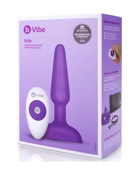 B-vibe Trio Plug - Purple