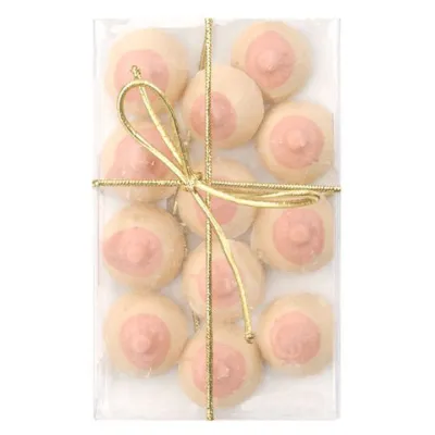 Bite Size Boobs White Chocolate Butterscotch 12 Pack