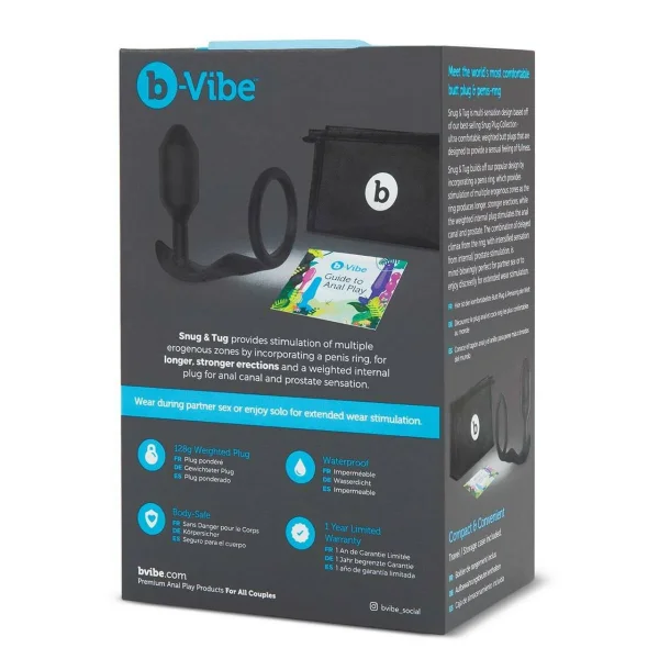 b-Vibe Snug and Tug Ring and Weighted Butt Plug — image 11 of 11