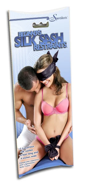 Sportsheets Silk Sash Restraint - Black