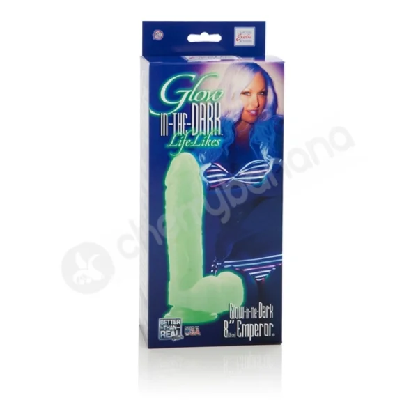 Glow-in-the-dark Lifelikes 8'' Emperor Dildo
