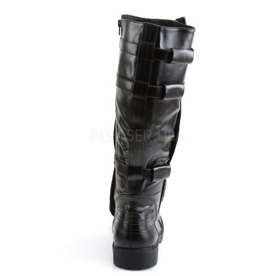 WALKER 130 Super Hero Blk Pu Men s Knee Boot