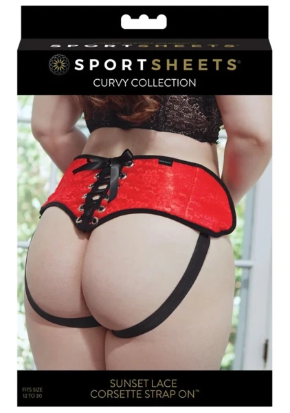 Plus Size Red Corsette Harness