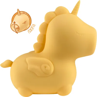 Unihorn Bean Blossom Flicking Silicone Clitoral Vibrator Yellow