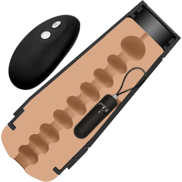 Main Squeeze Original Vibro Pussy Vibrating Penis Masturbator by Doc Johnson - Vanilla