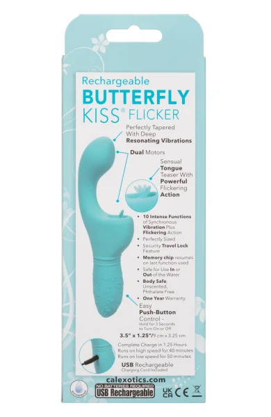 Rechargeable Butterfly Kiss Flicker Blue