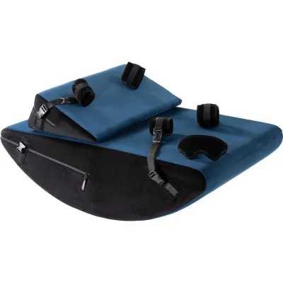 Liberator Scoop Wedge Combo Valkryie Edition Velvish Microloop With Microfiber Cuff Kit Ink Blue