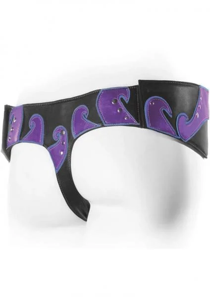 Connoisseur Amazon Single Strap Harness Black And Purple — image 2 of 4