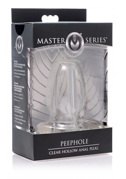 Peephole Clear Hollow Anal Plug