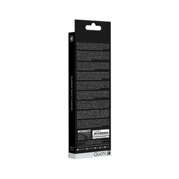 Ouch Teasing Wax Candles Large Paraffin 4-pack Black