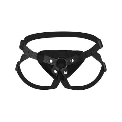 Frisky Adjustable Strap On Harness Black