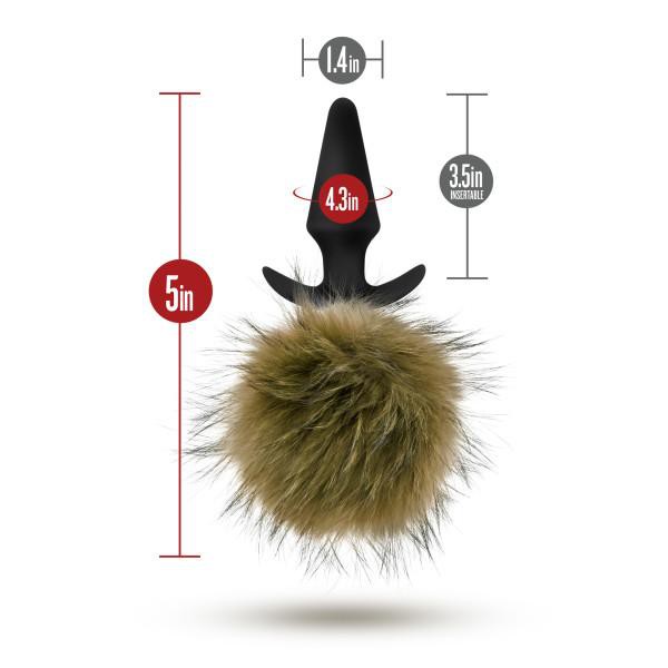 Blush Temptasia Fur Pom Plug
