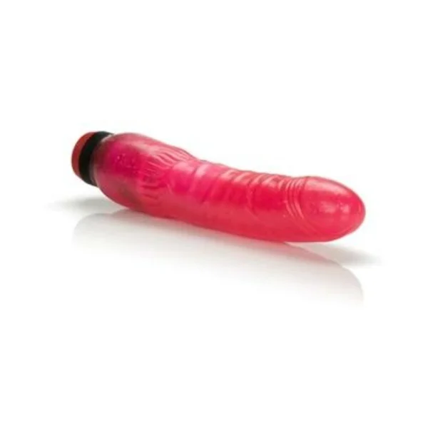 Hot Pinks Curved Penis 8 inches Vibrating Dildo Pink — image 4 of 4