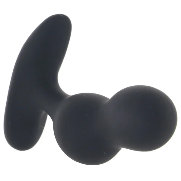 COLT Dual Power Probe Rechargeable Waterproof Silicone Anal Vibrator - Black