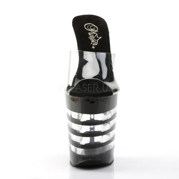 XTREME-801LN - 8" Stiletto Heel Lined Platform Slide — image 2 of 4